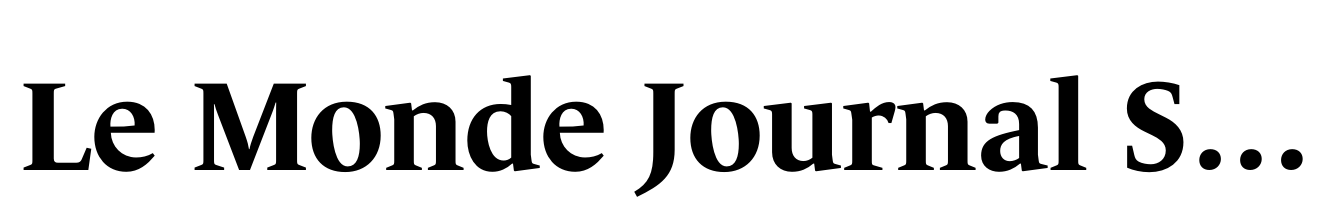 Le Monde Journal Std Bold